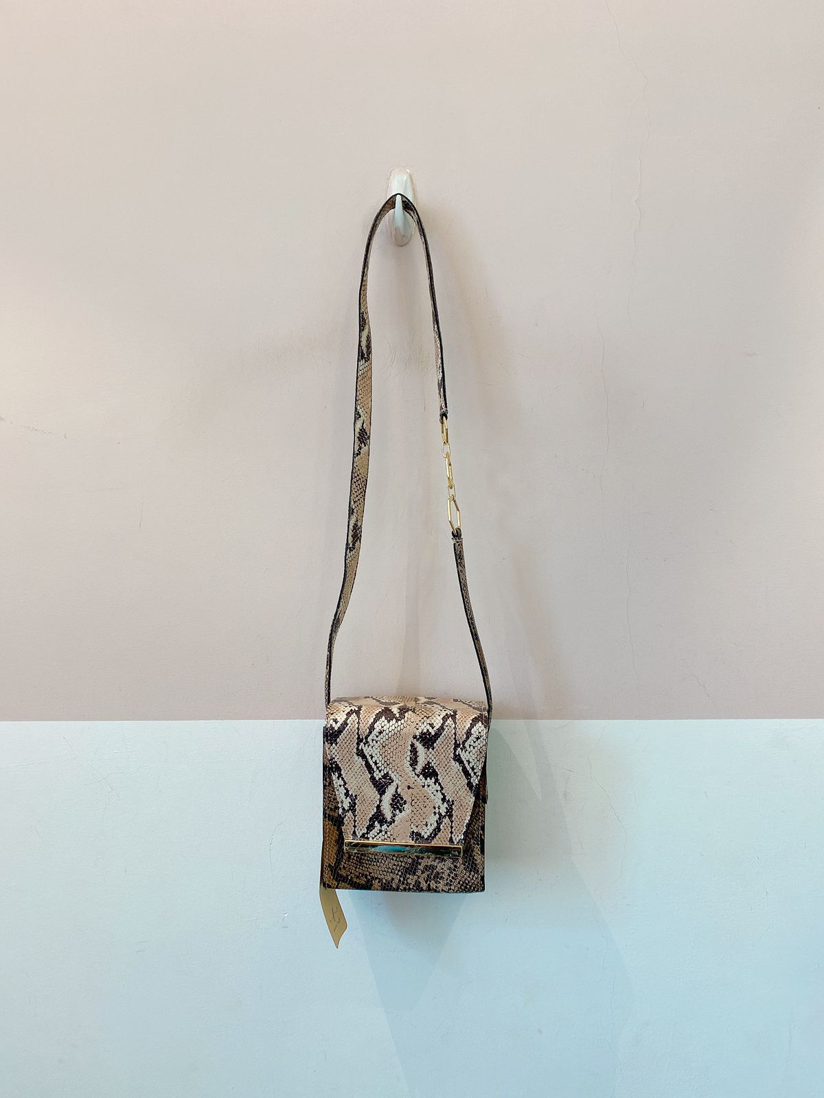 Bolsa cobra quadradinha Maria Filó