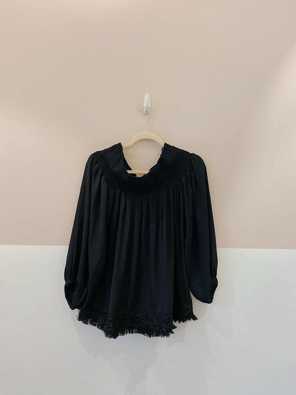 Bata cigananinha preta barra Animale 42