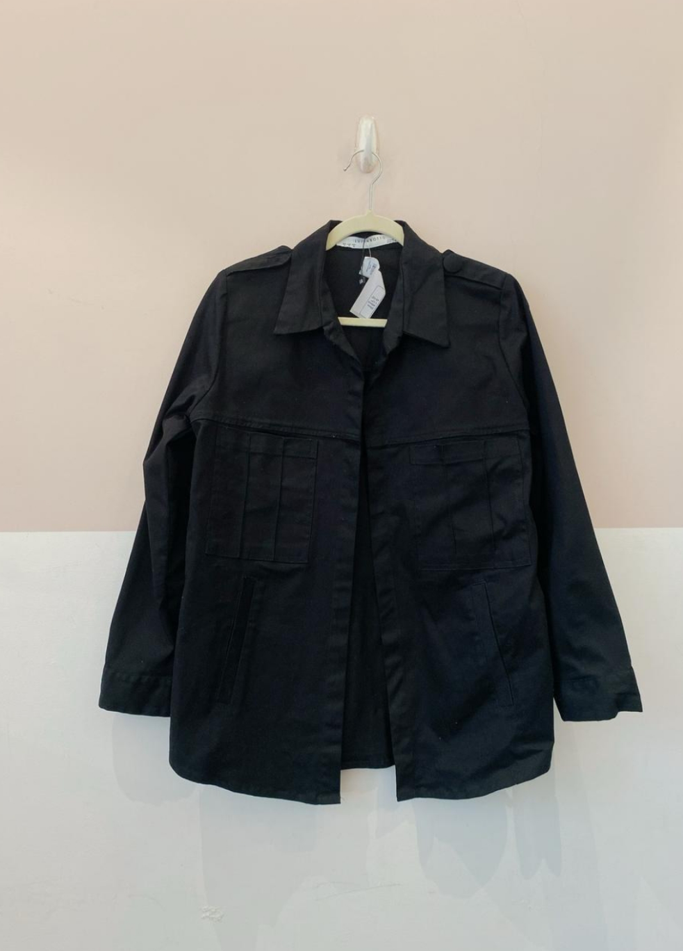 Jaqueta sarja preta Luiza Botto M