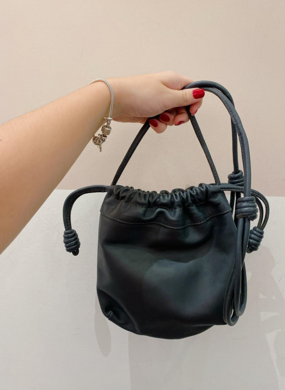 Bolsa saco cinza Id Bags