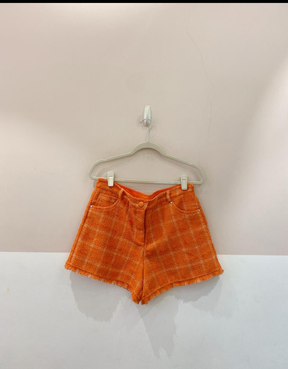 Short tweed laranja It Brand M
