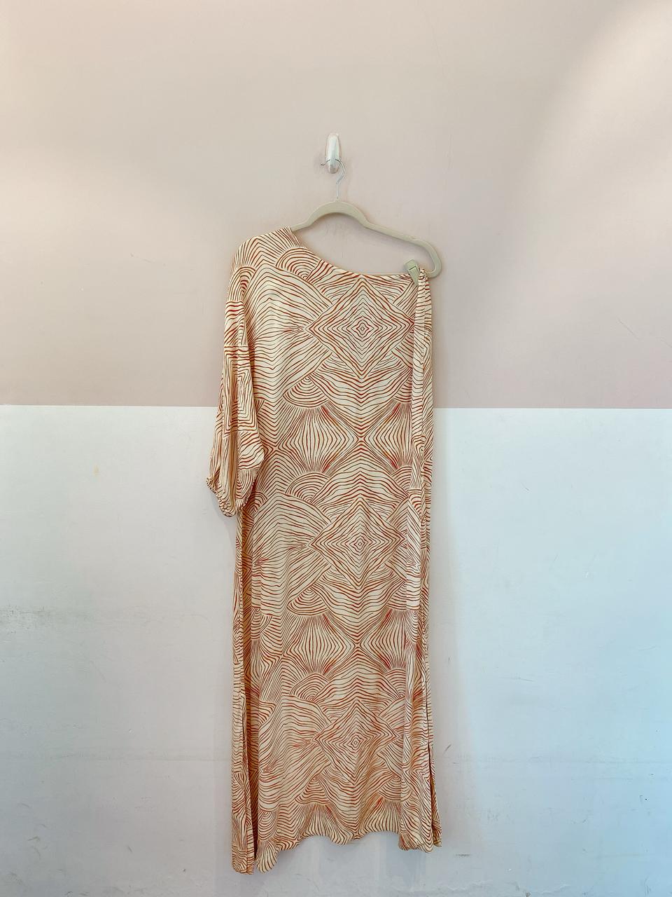 Vestido midi estampado Anpô P