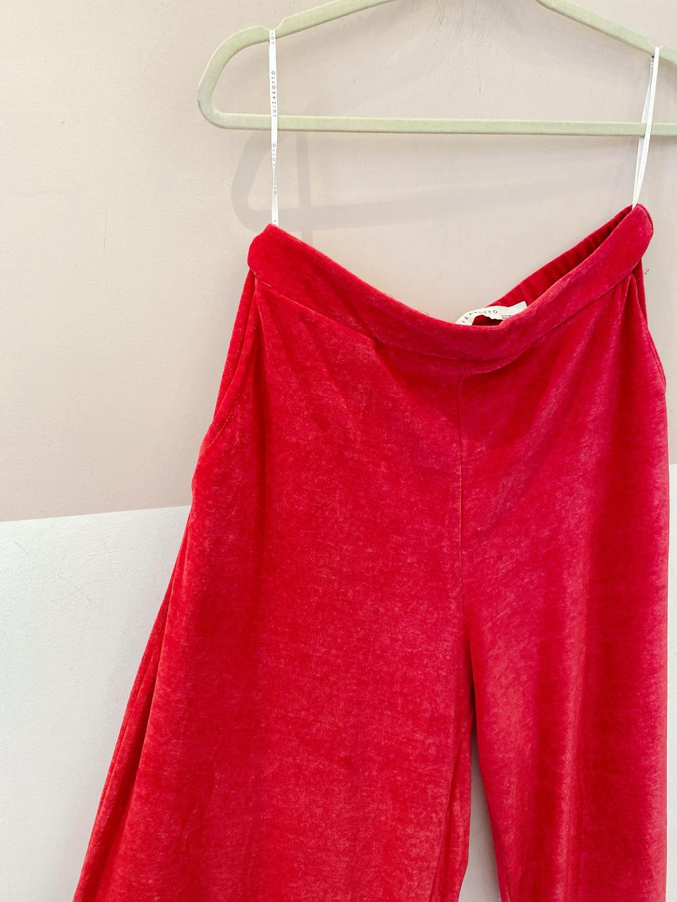 Calça veludo pink Luiza Botto 38