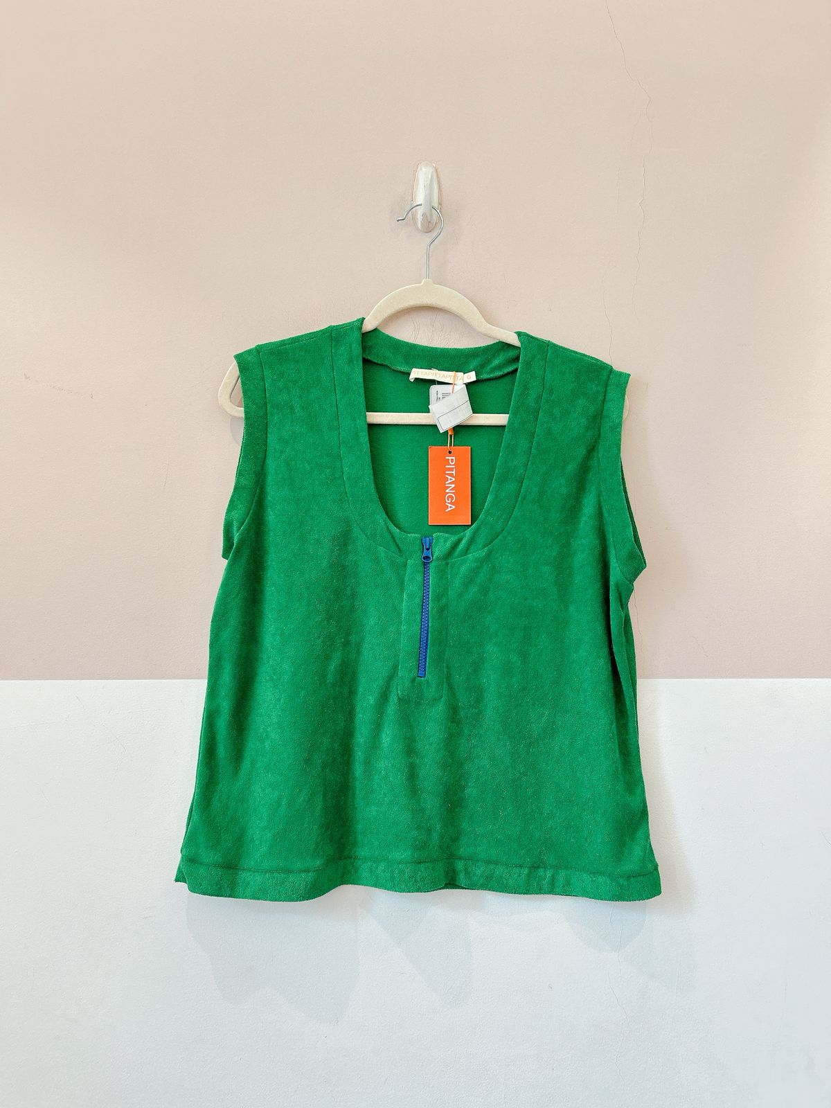 Regata atoalhada verde Pitta G