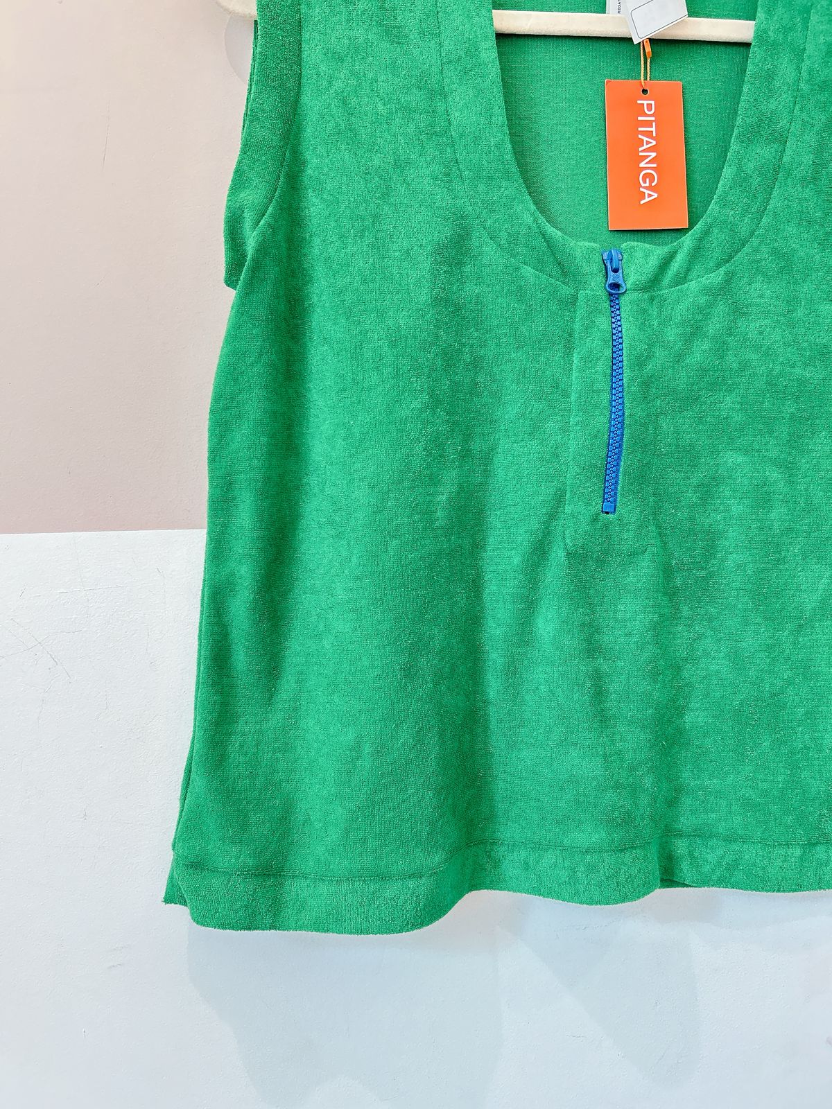 Regata atoalhada verde Pitta M