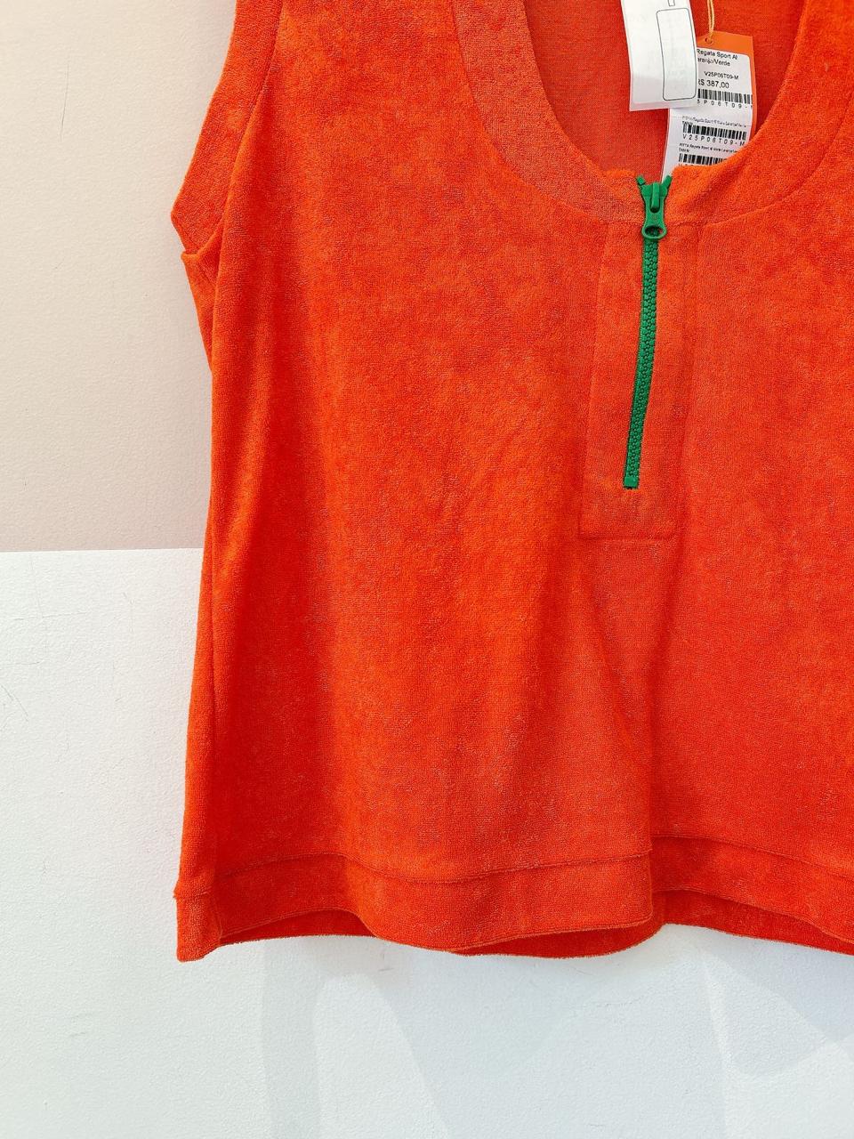 Regata atoalhada coral Pitta G