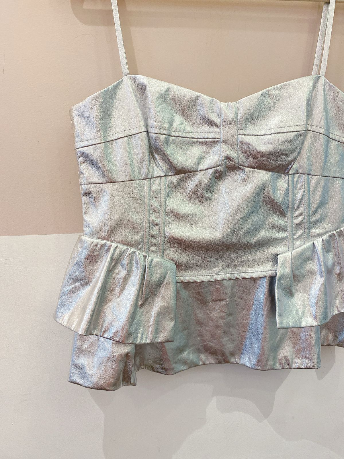 Cropped prata Eugênia Sanson 40