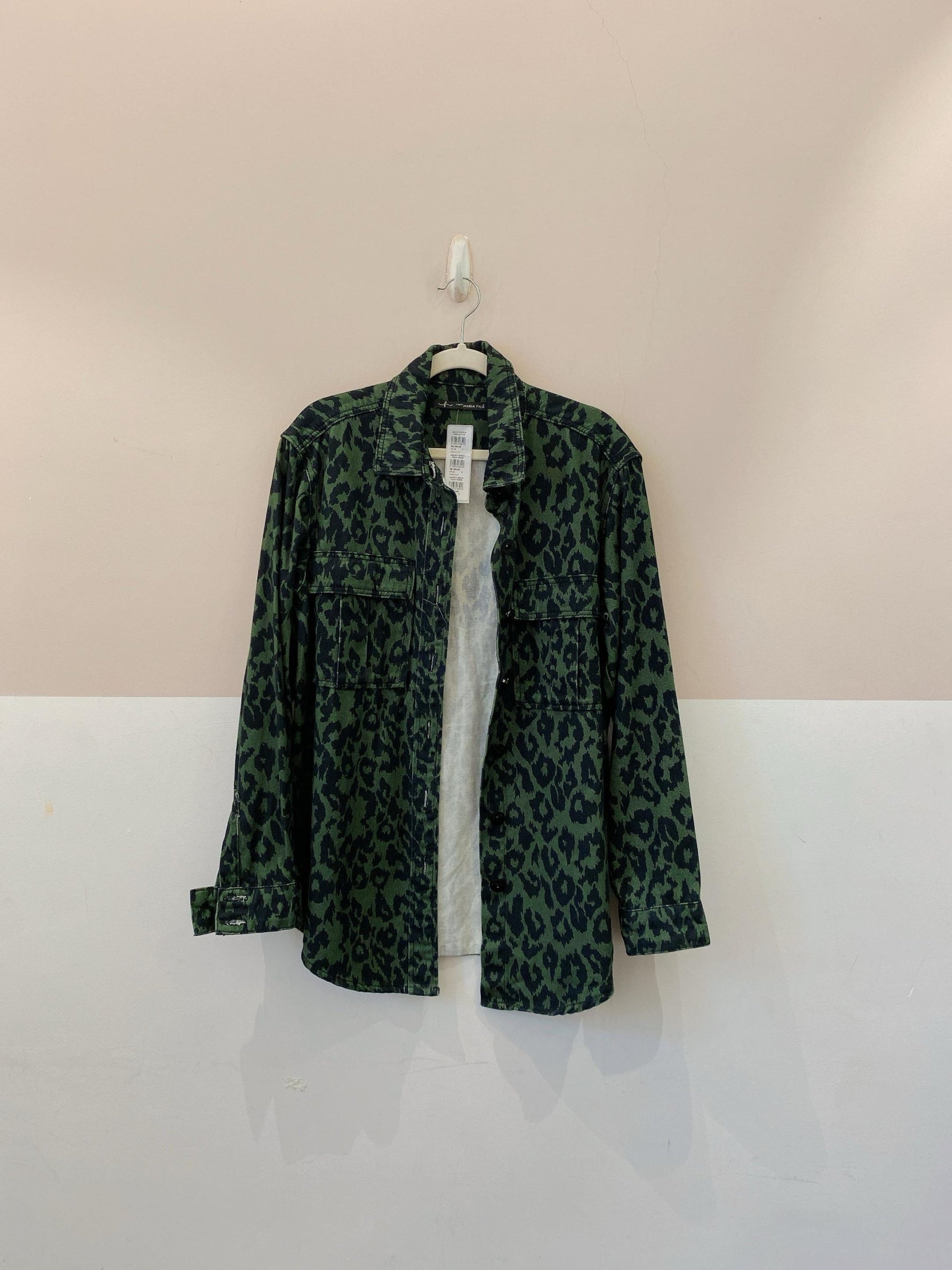 Jaqueta sarja onça verde Maria Filó P