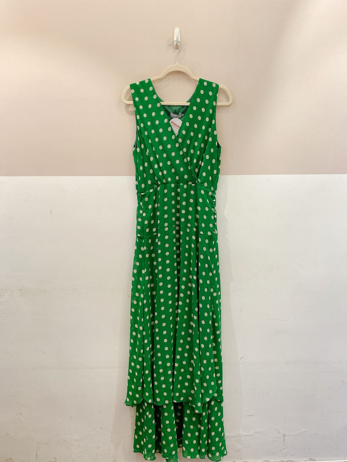 Vestido midi verde poás 42