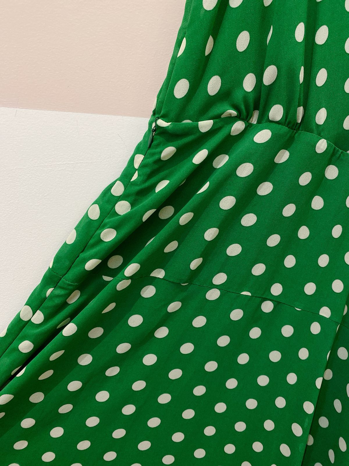 Vestido midi verde poás 42