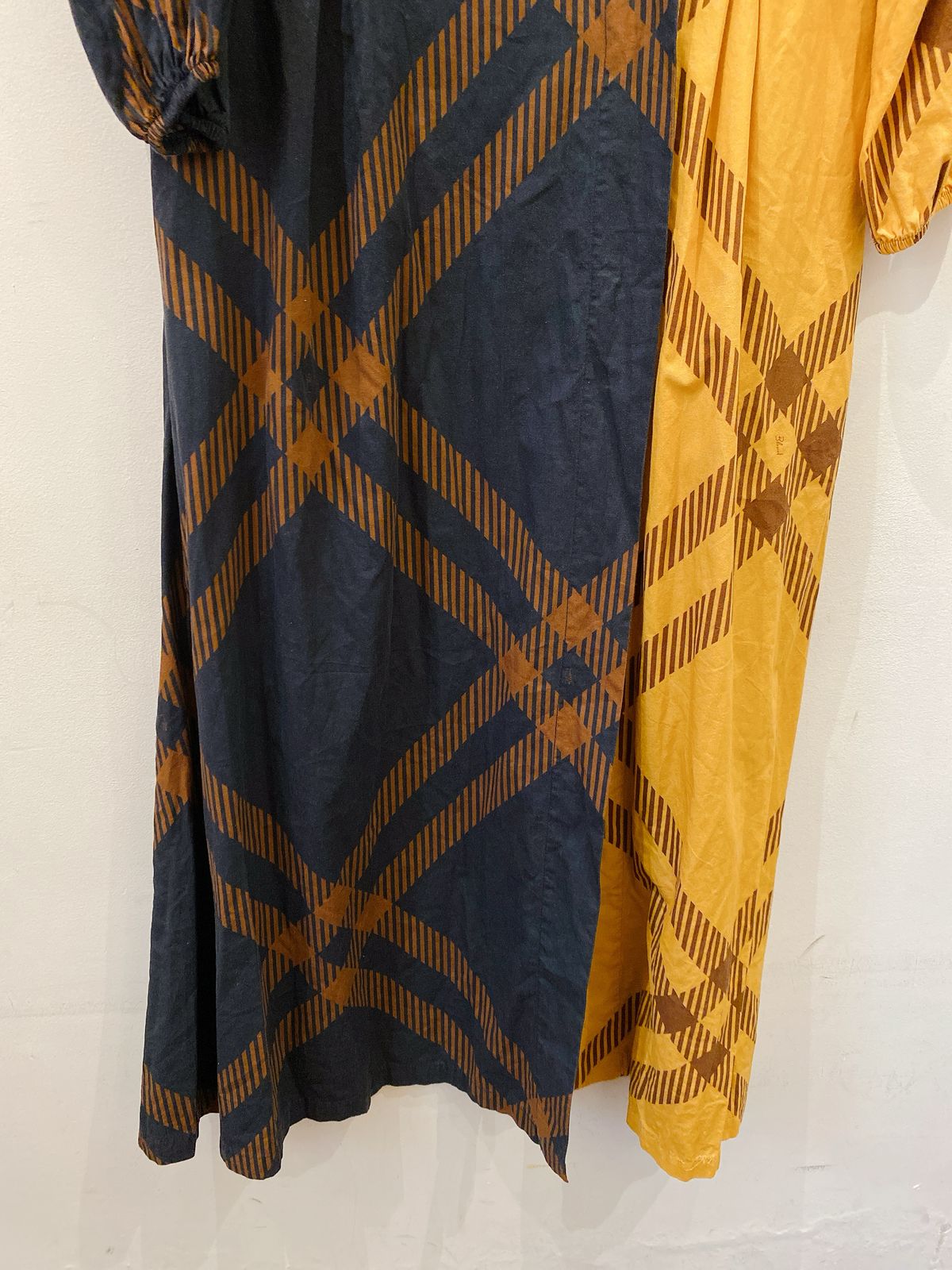 Vestido longo mix de estampas Blessed M