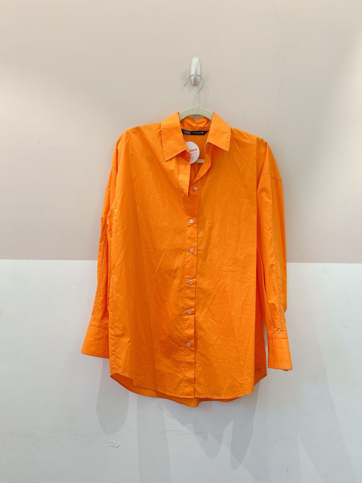 Camisa laranja Zara PP
