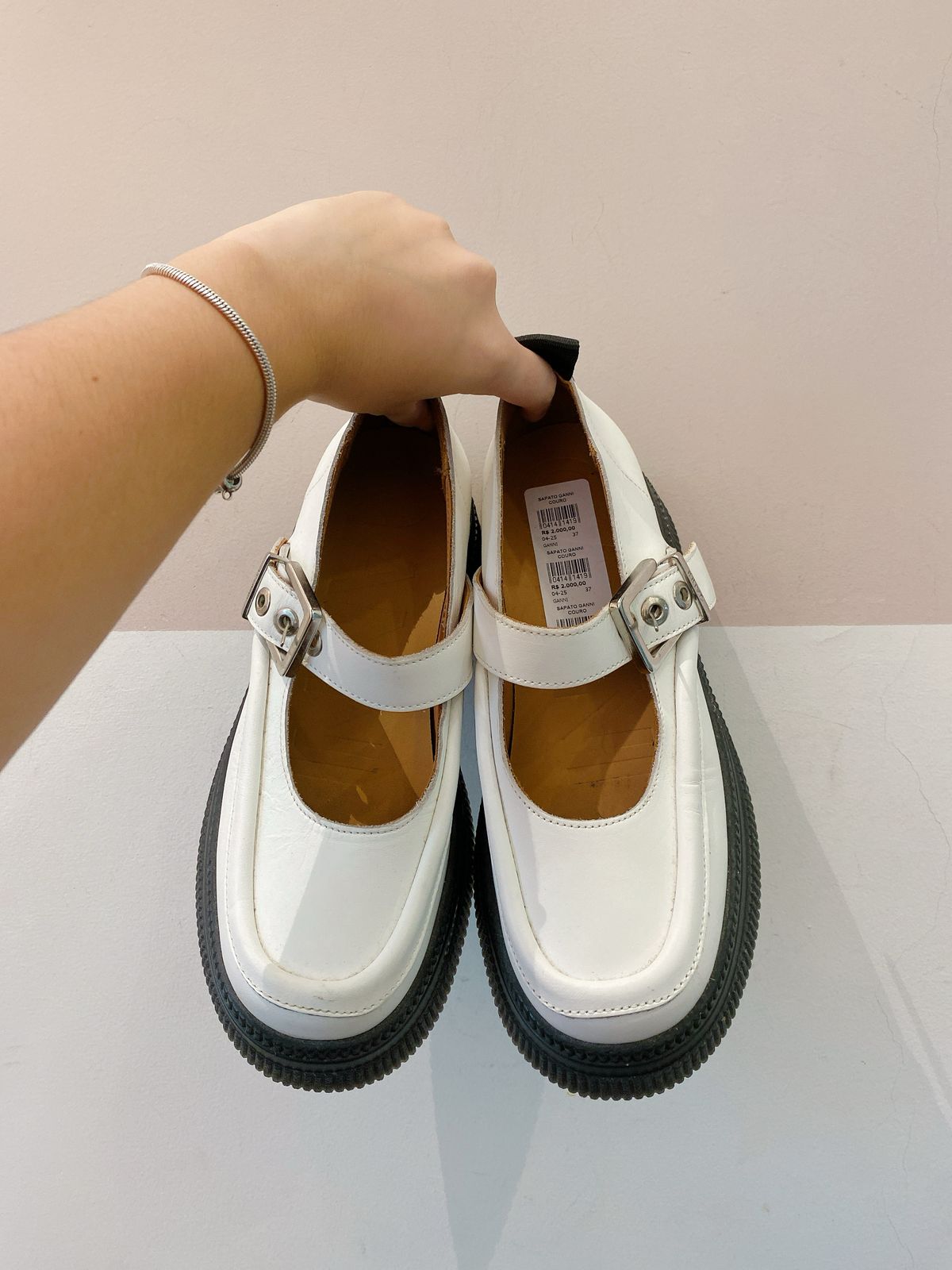 Sapato couro Ganni 37