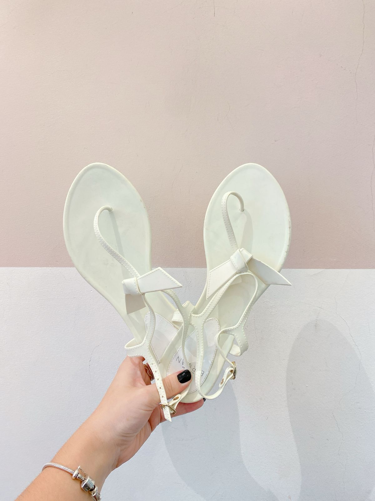 Rasteira gelo lacinho Alexandre Birman 37/38