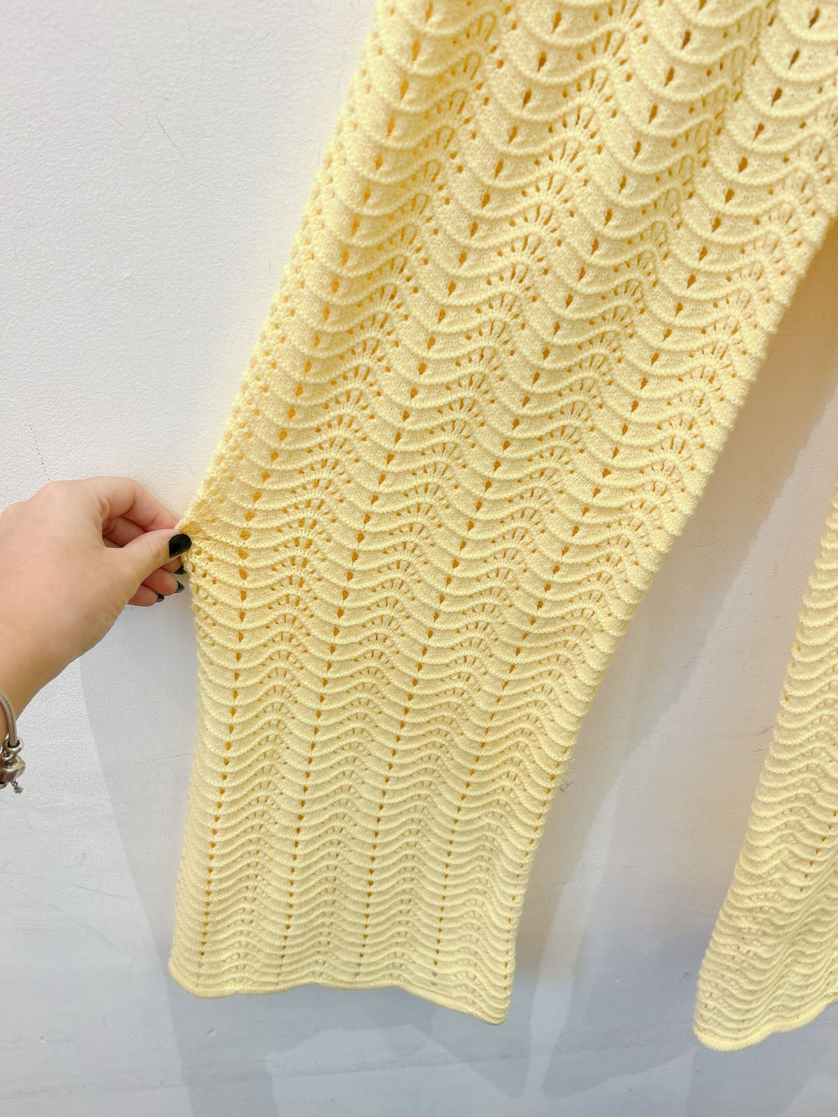 Calça tricot amarela Umore PP