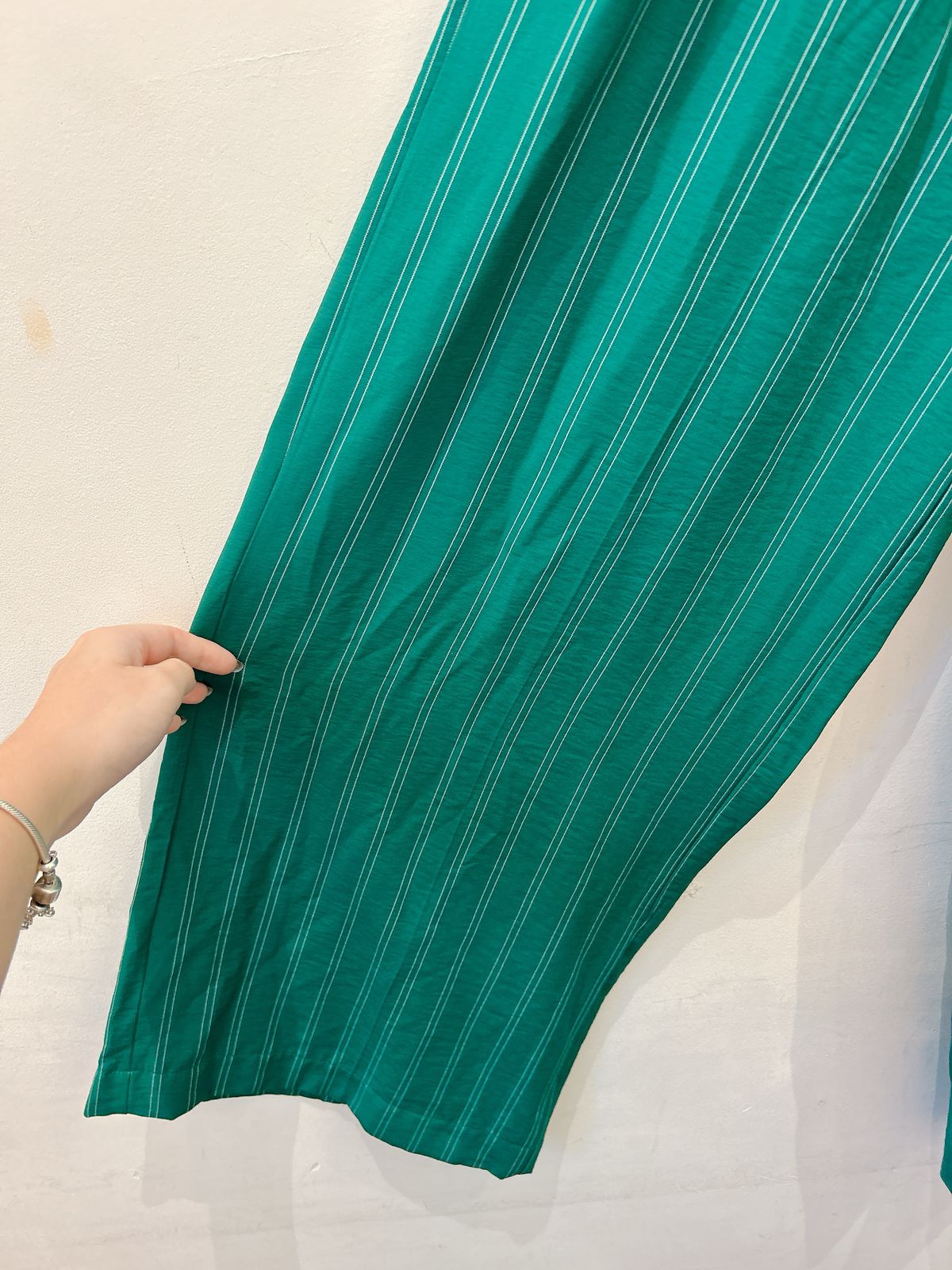 Pantalona verde listrada Nanaminze PP