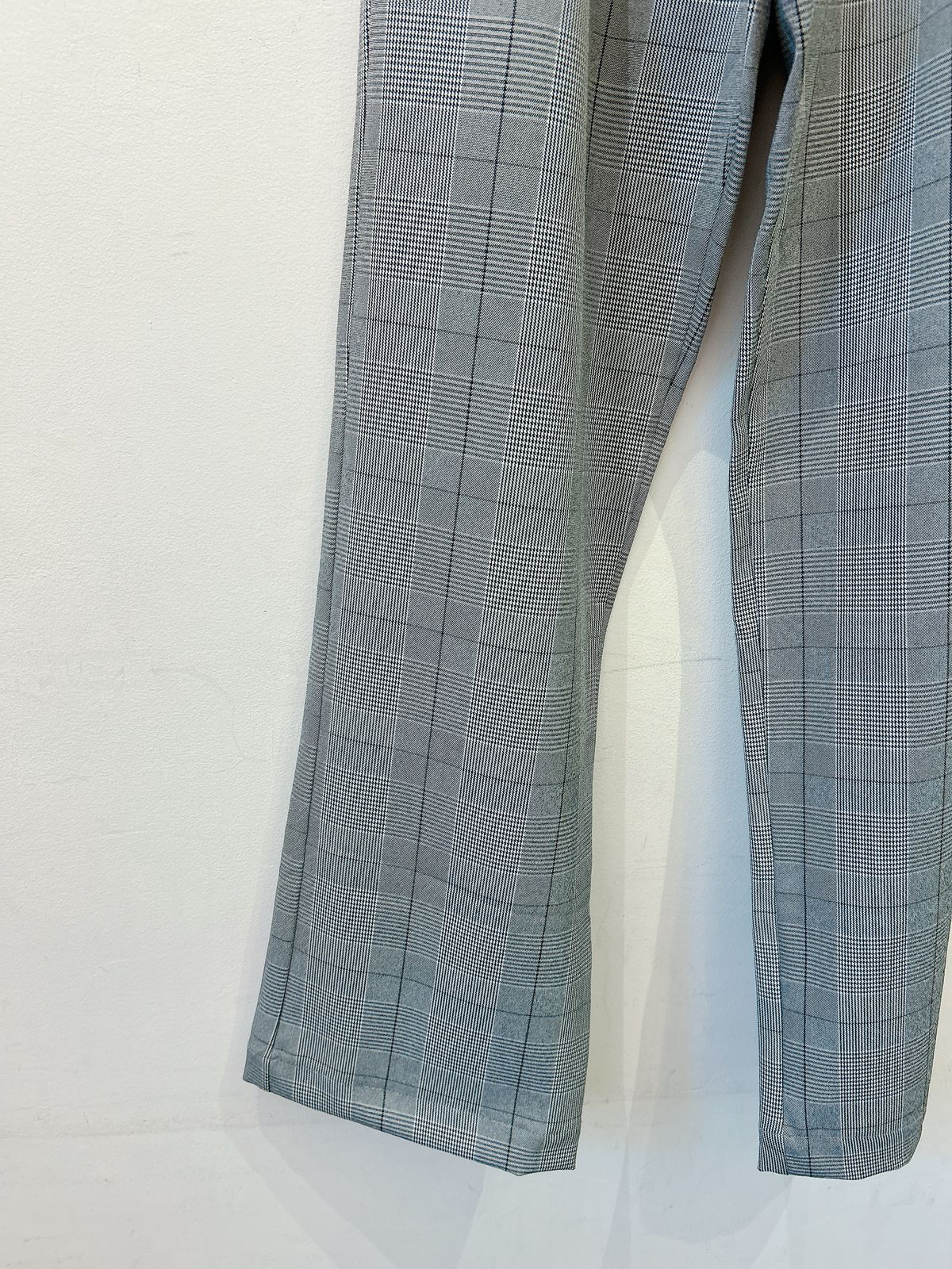 Calça xadrez cinza Katya Faro PP