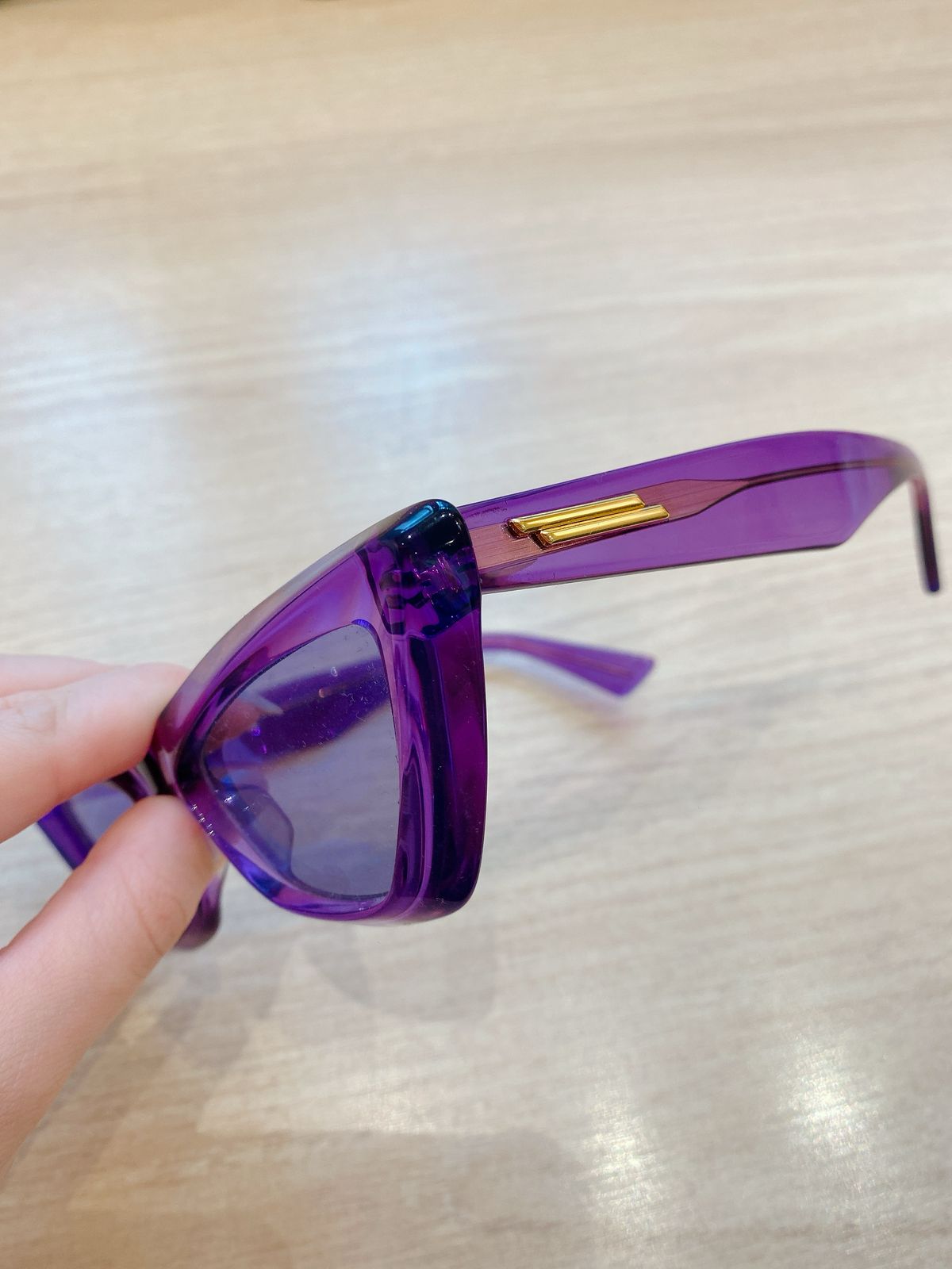 Óculos roxo Bottega