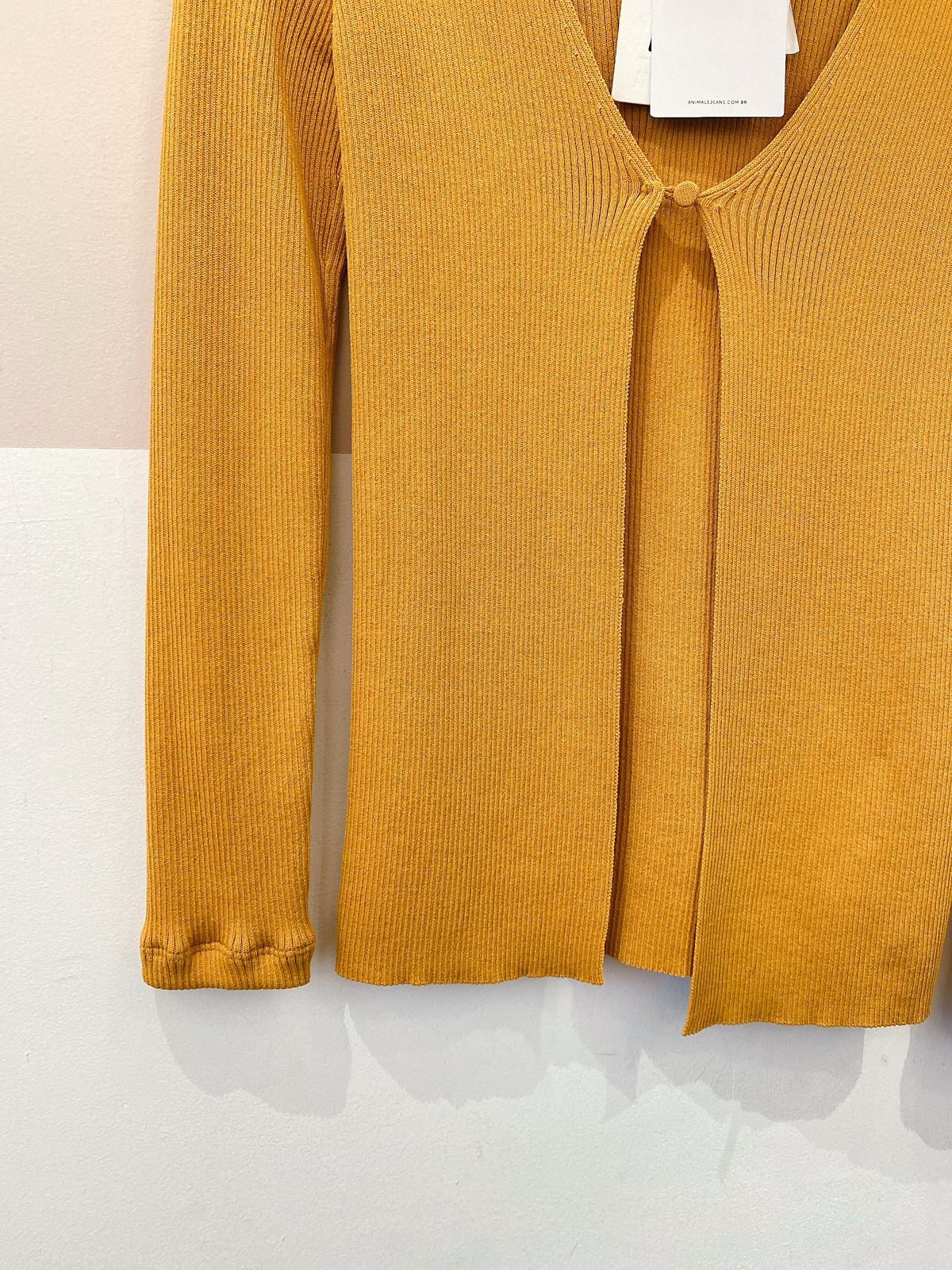 Cardigan mostarda tricot Animale P