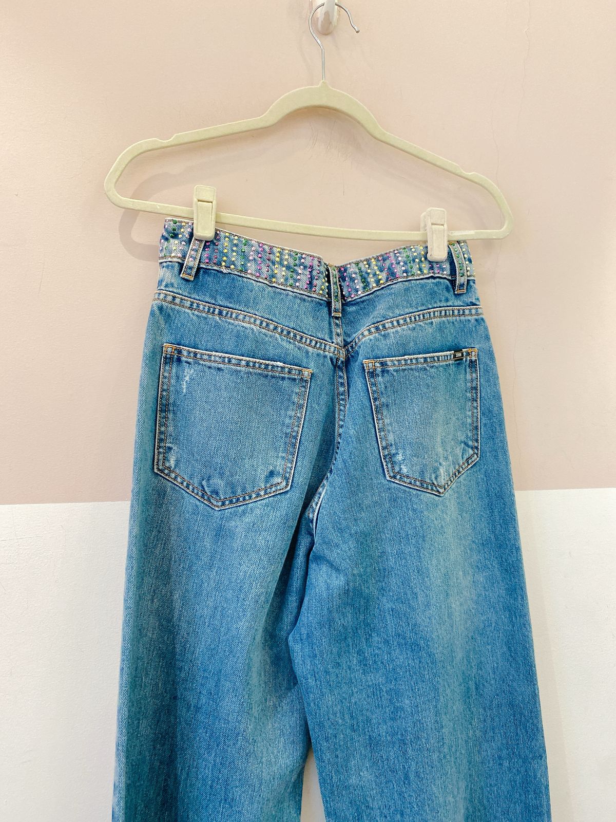 Calça jeans brilhos coloridos 2 DNM 38