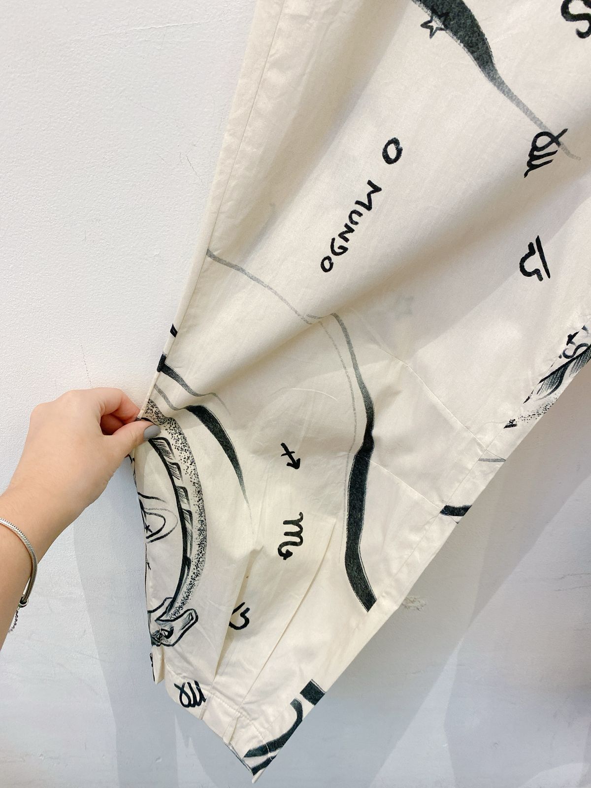 Calça off white estampada Animale 40