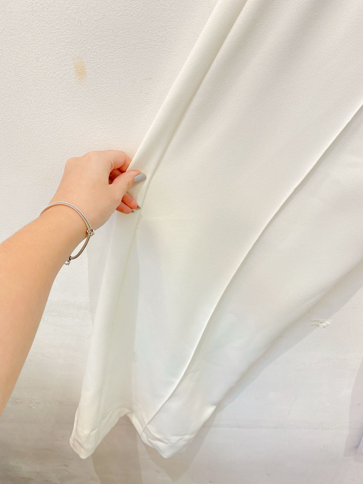 Calça branca cós cinza Skazi P