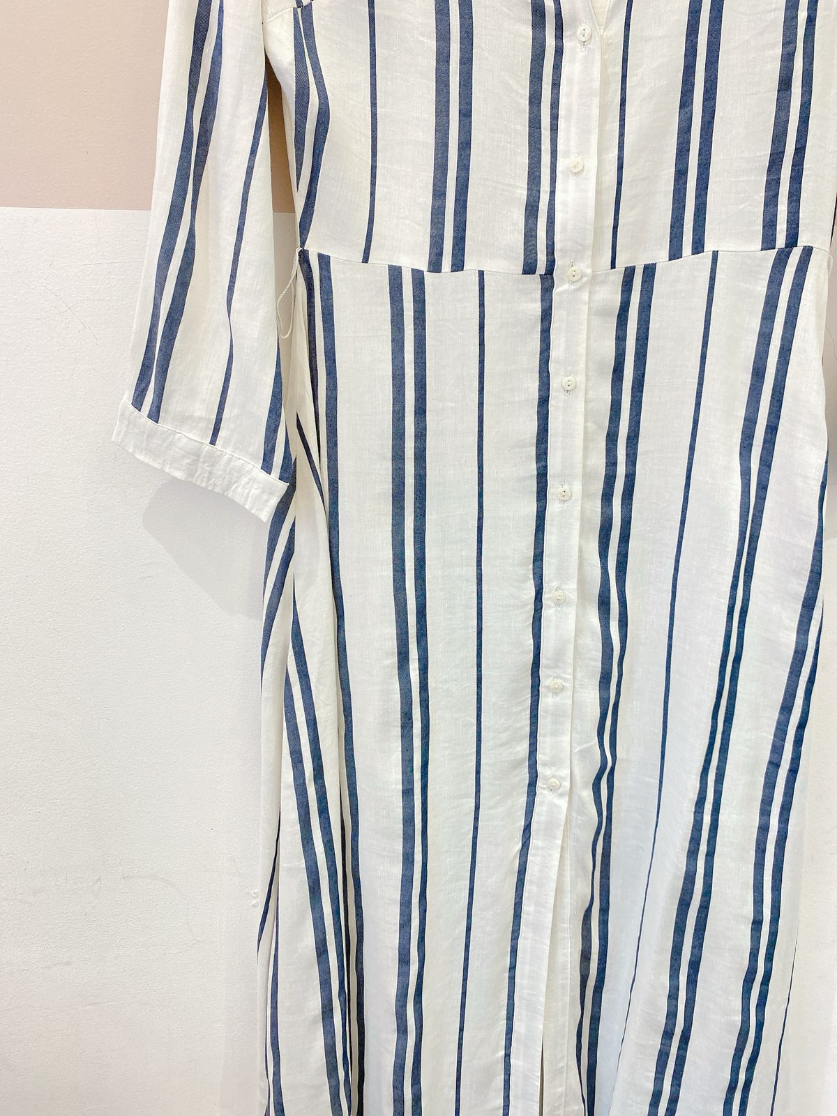 Vestido midi listrado Zara P