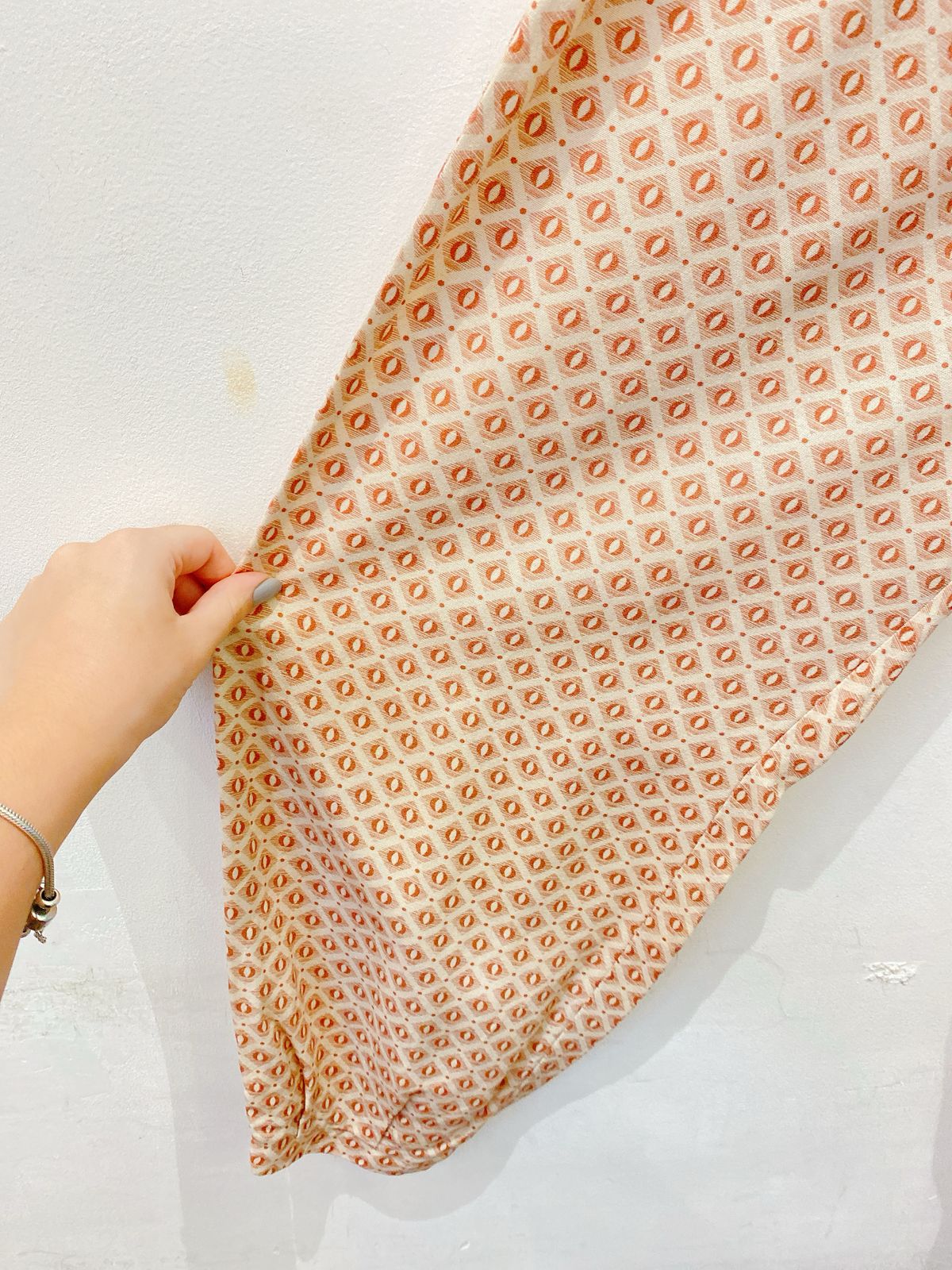 Calça estampada bege Renner G