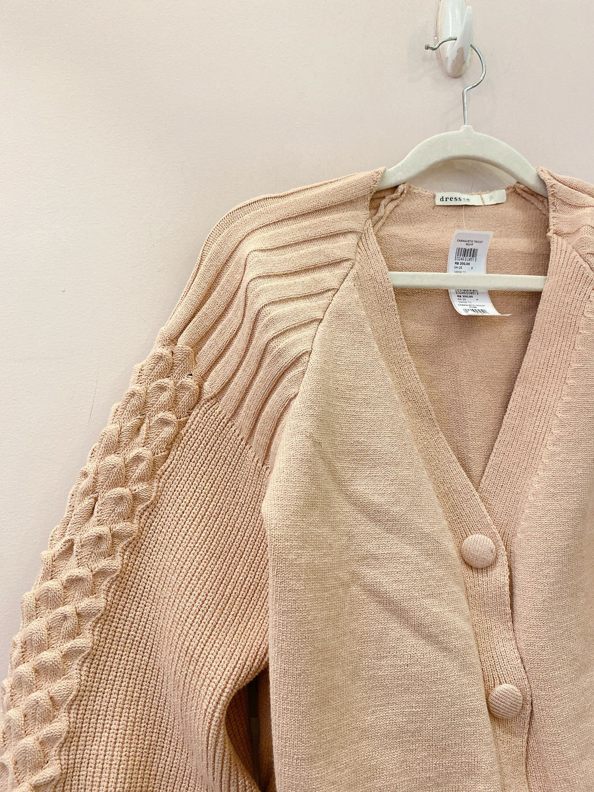 Casaqueto tricot rosê Dress To P