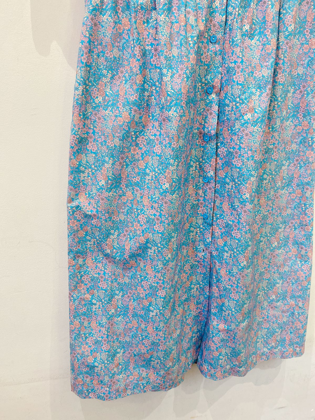 Vestido midi azul floral Cris Barros 36