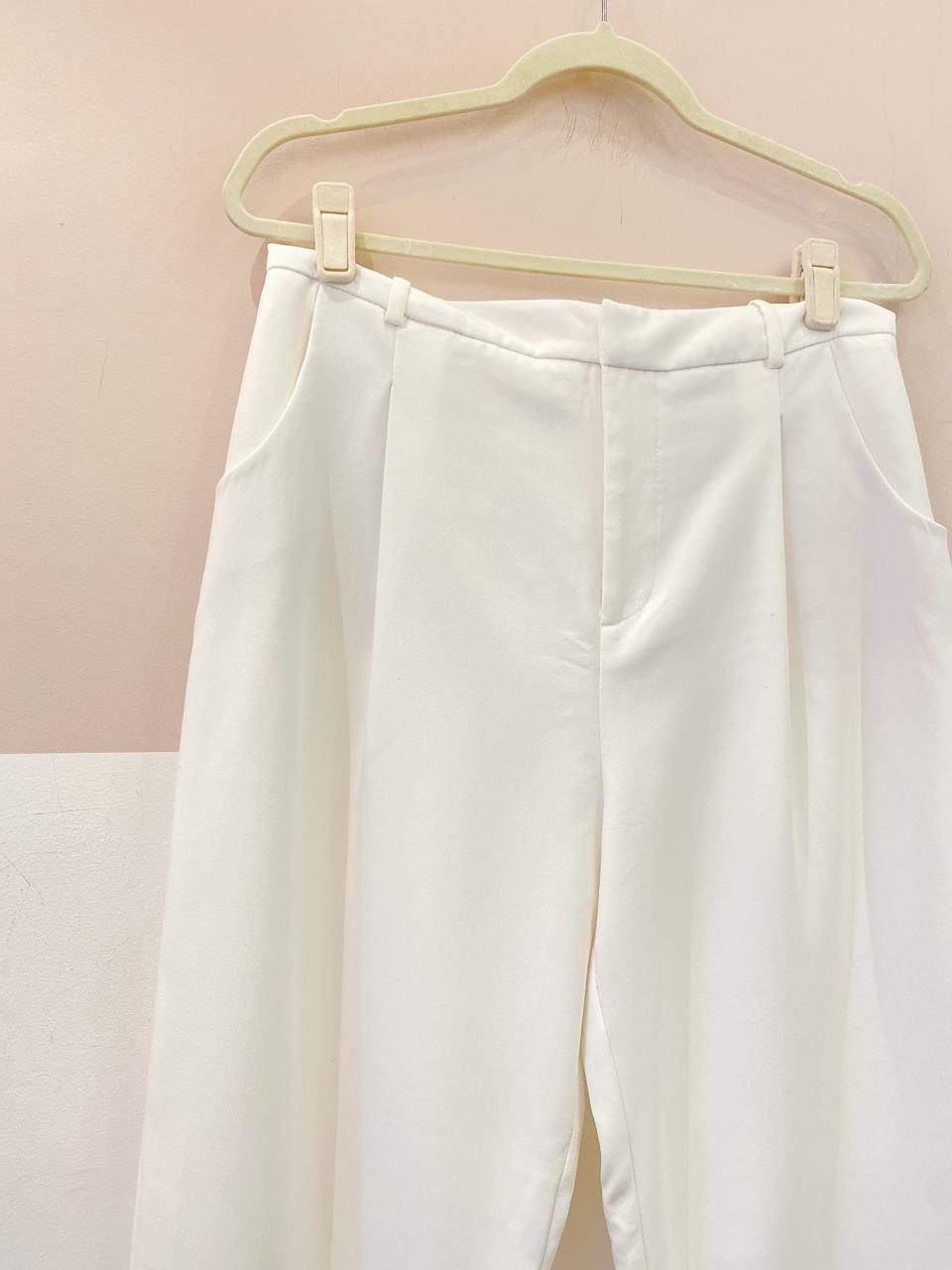 Calça social branca Zara M