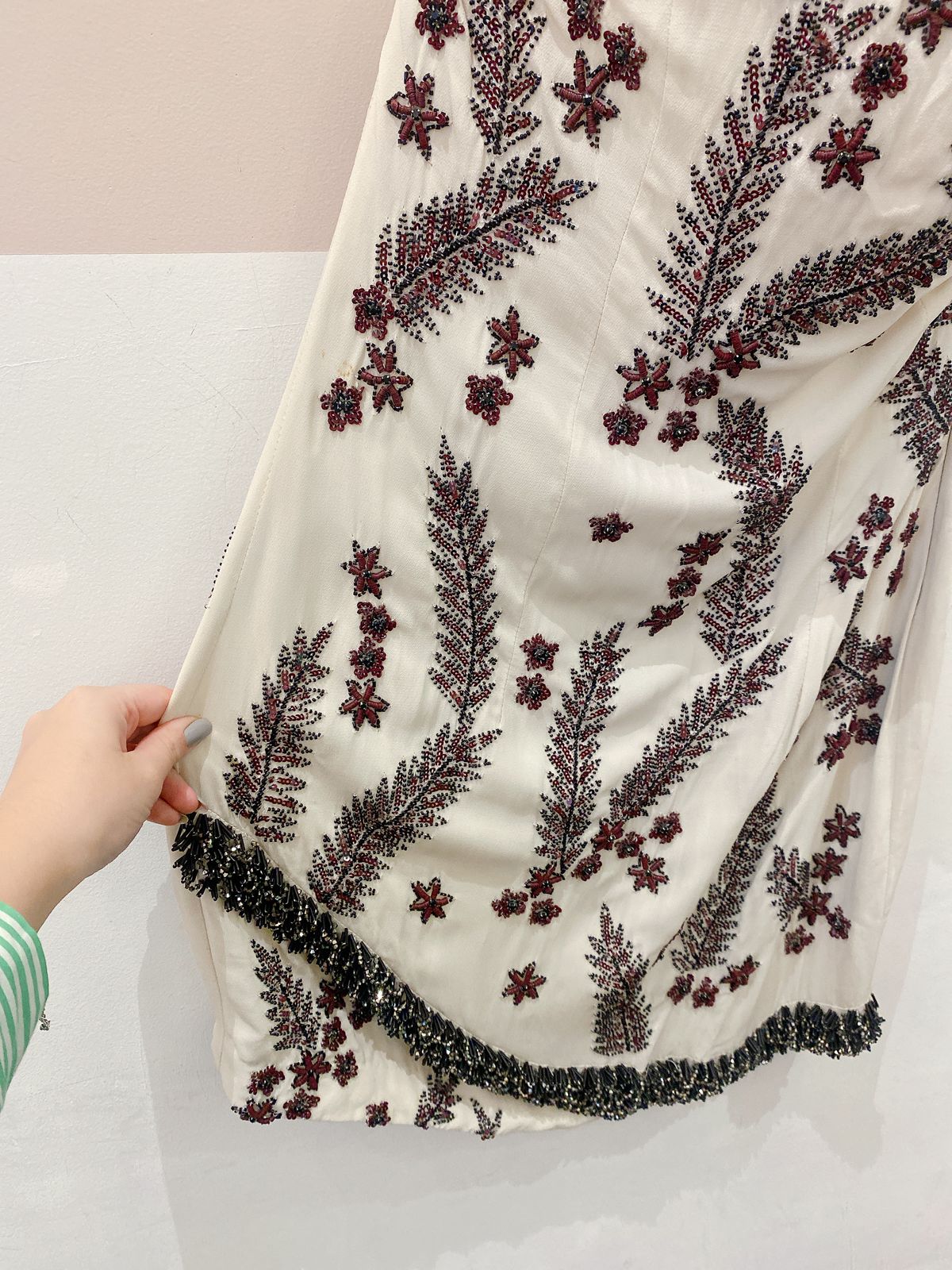 Vestido curto bordado off Animale 42