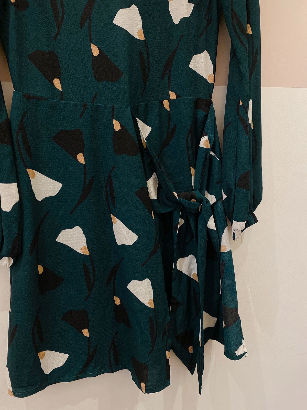 Vestido verde floral Maria Filó P