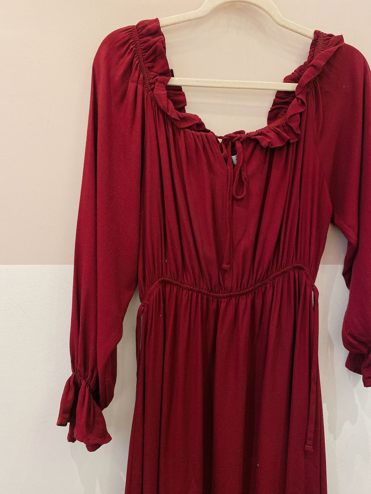 Vestido midi vinho Amaro M