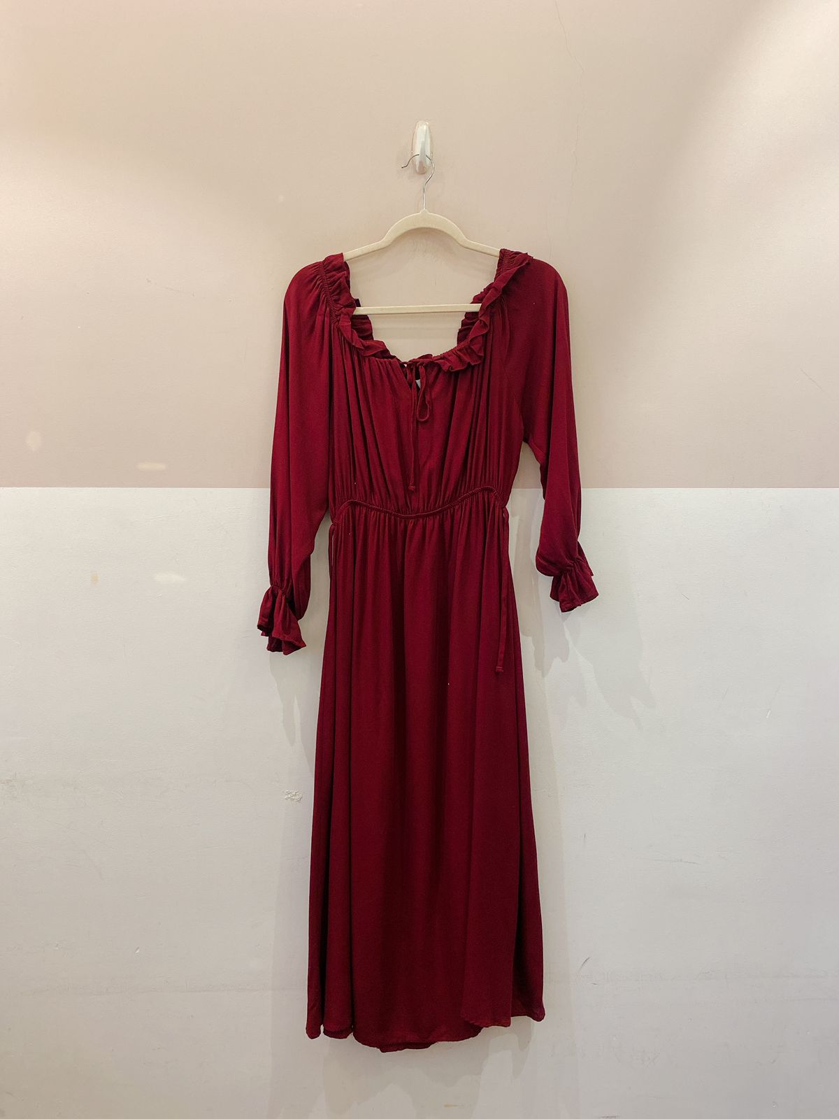Vestido midi vinho Amaro M