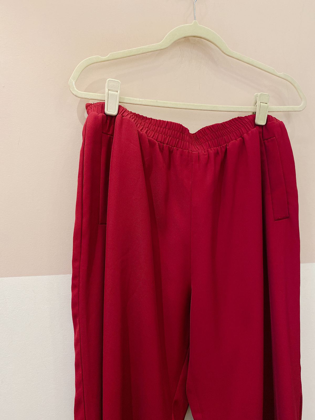 Calça vinho cós elástico Amaro 40