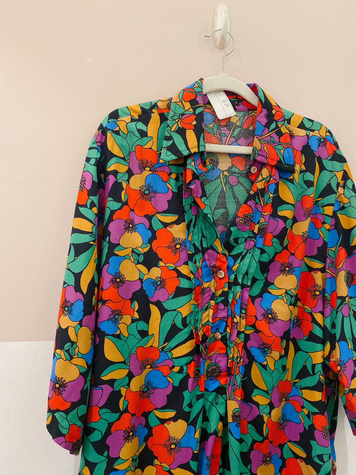 Camisa floral colorida Totem M