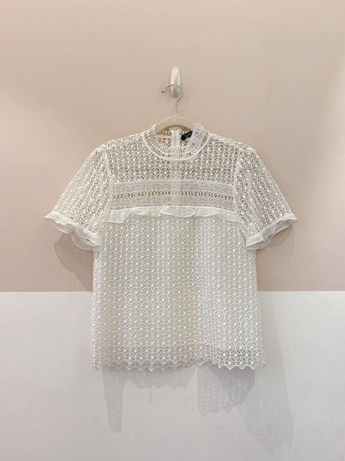 Blusa renda off Zara P