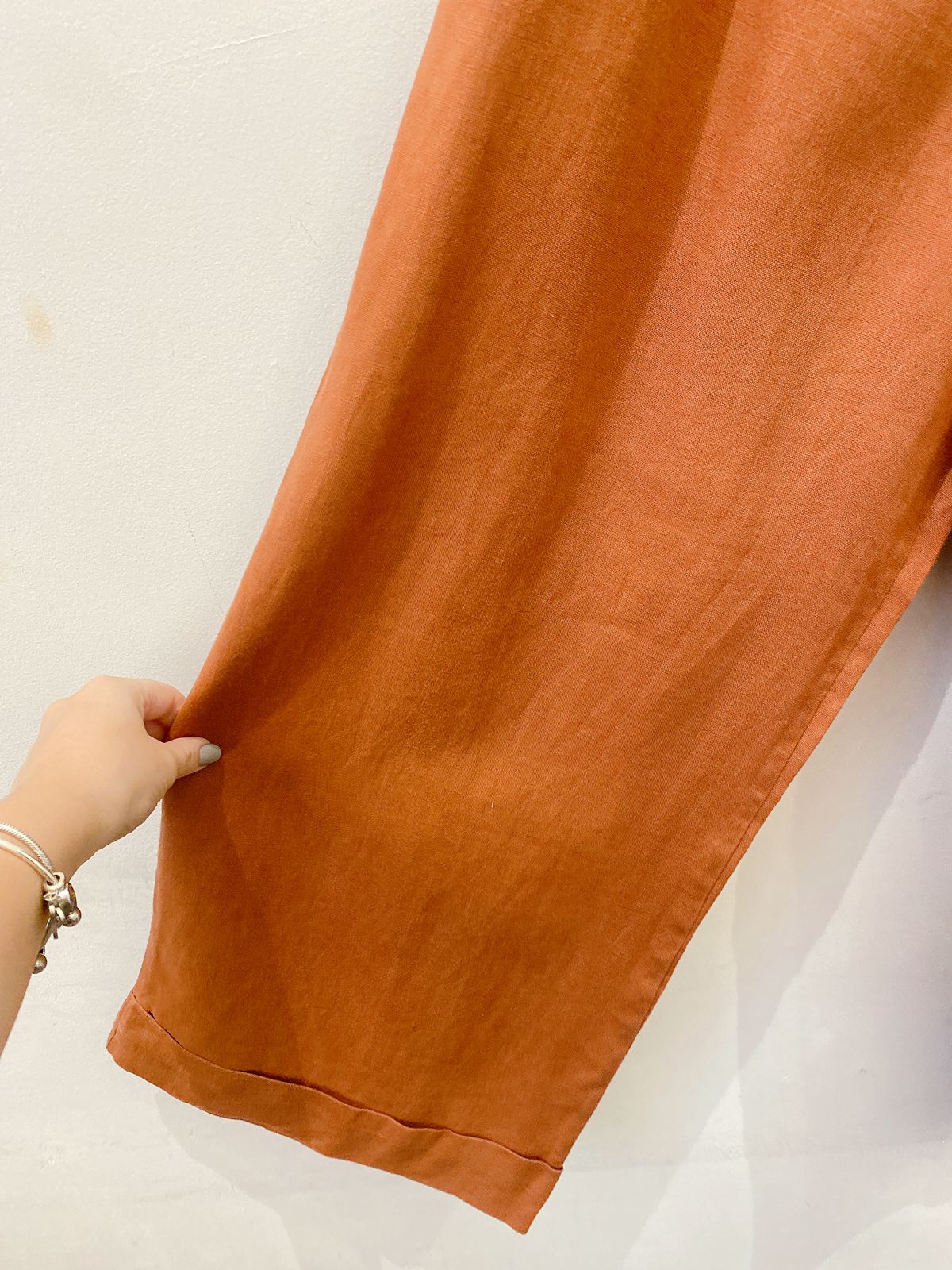 Pantalona terracota linho Anpô G