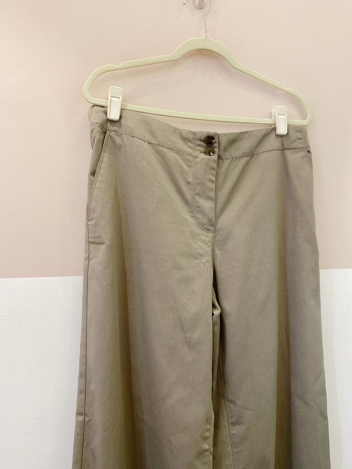 Pantalona social verde Zara G