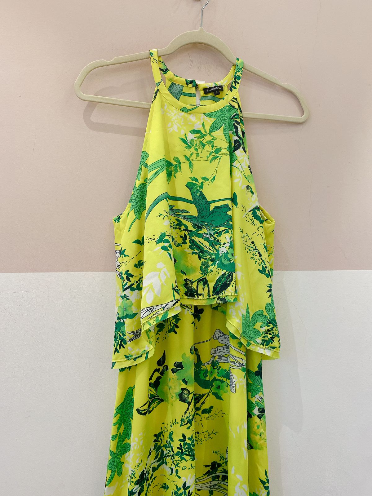 Vestido amarelo estampado Le lis blanc P