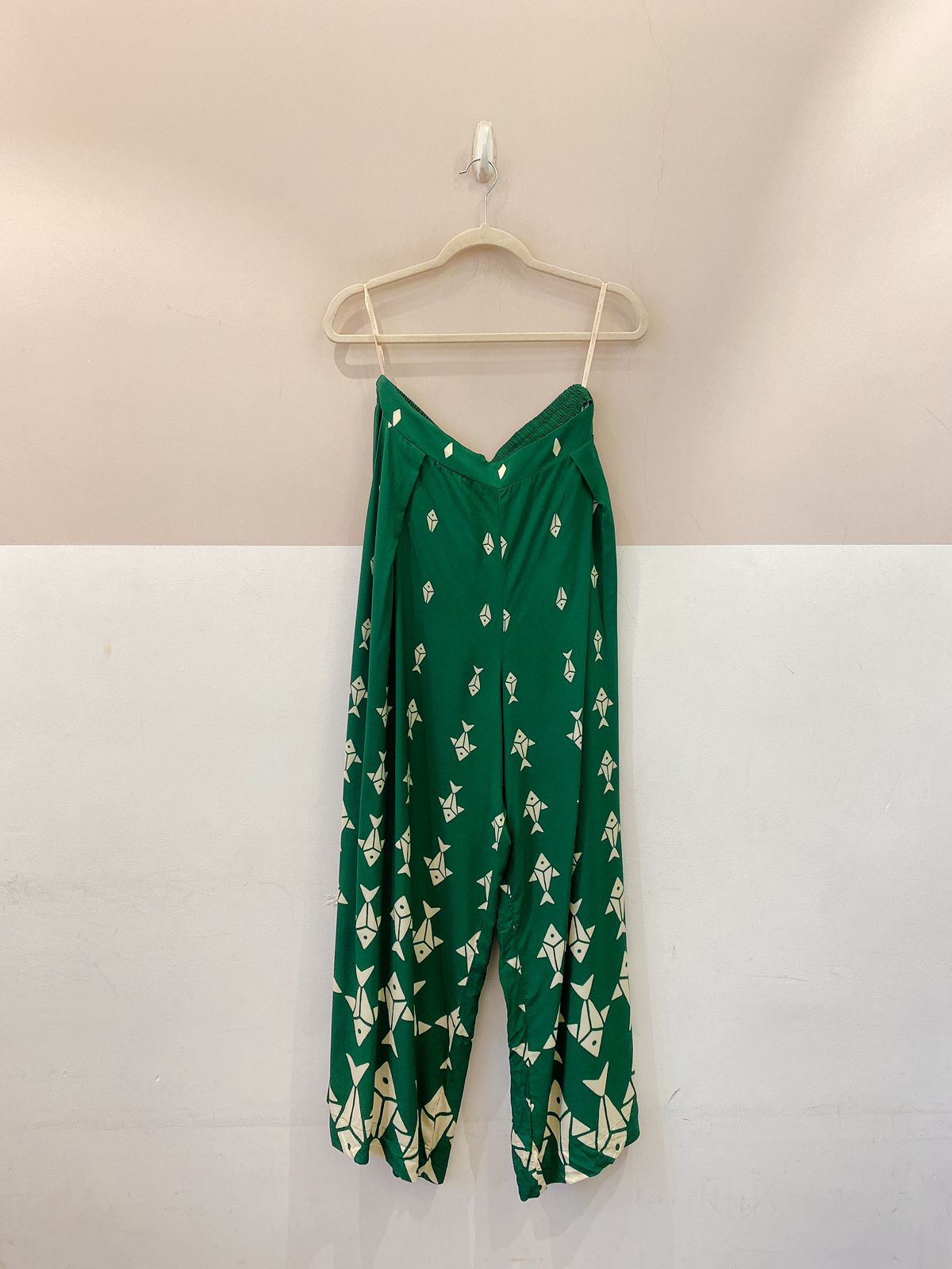 Calça verde peixinhos Farm GG