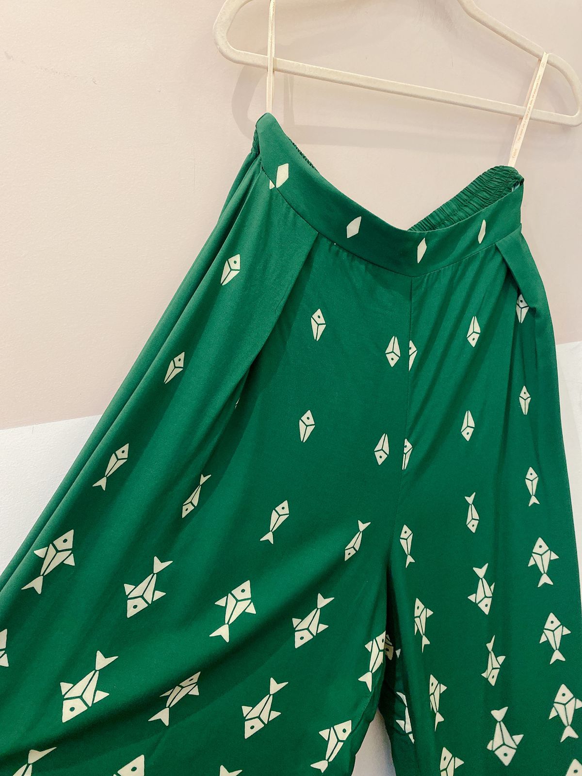 Calça verde peixinhos Farm GG