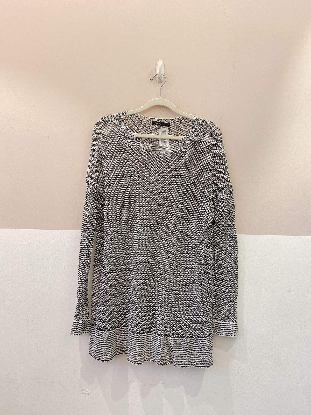 Camisa crochet furadinha p&b Lenny Niemeyer P