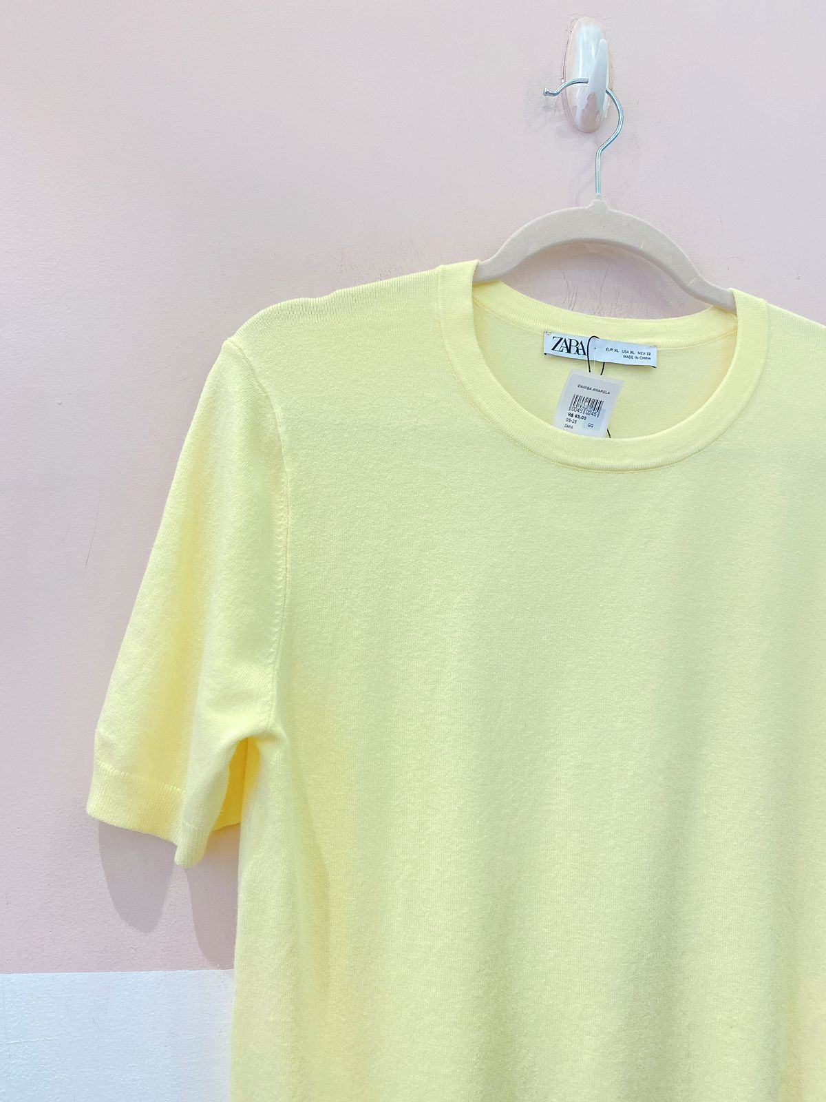 Camisa amarela Zara GG