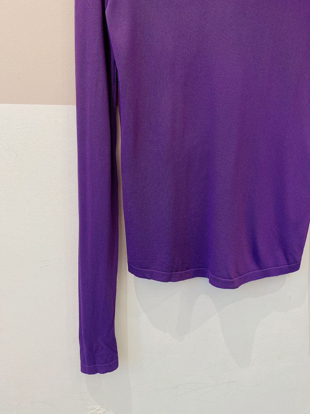 Blusa roxa manga Zara M