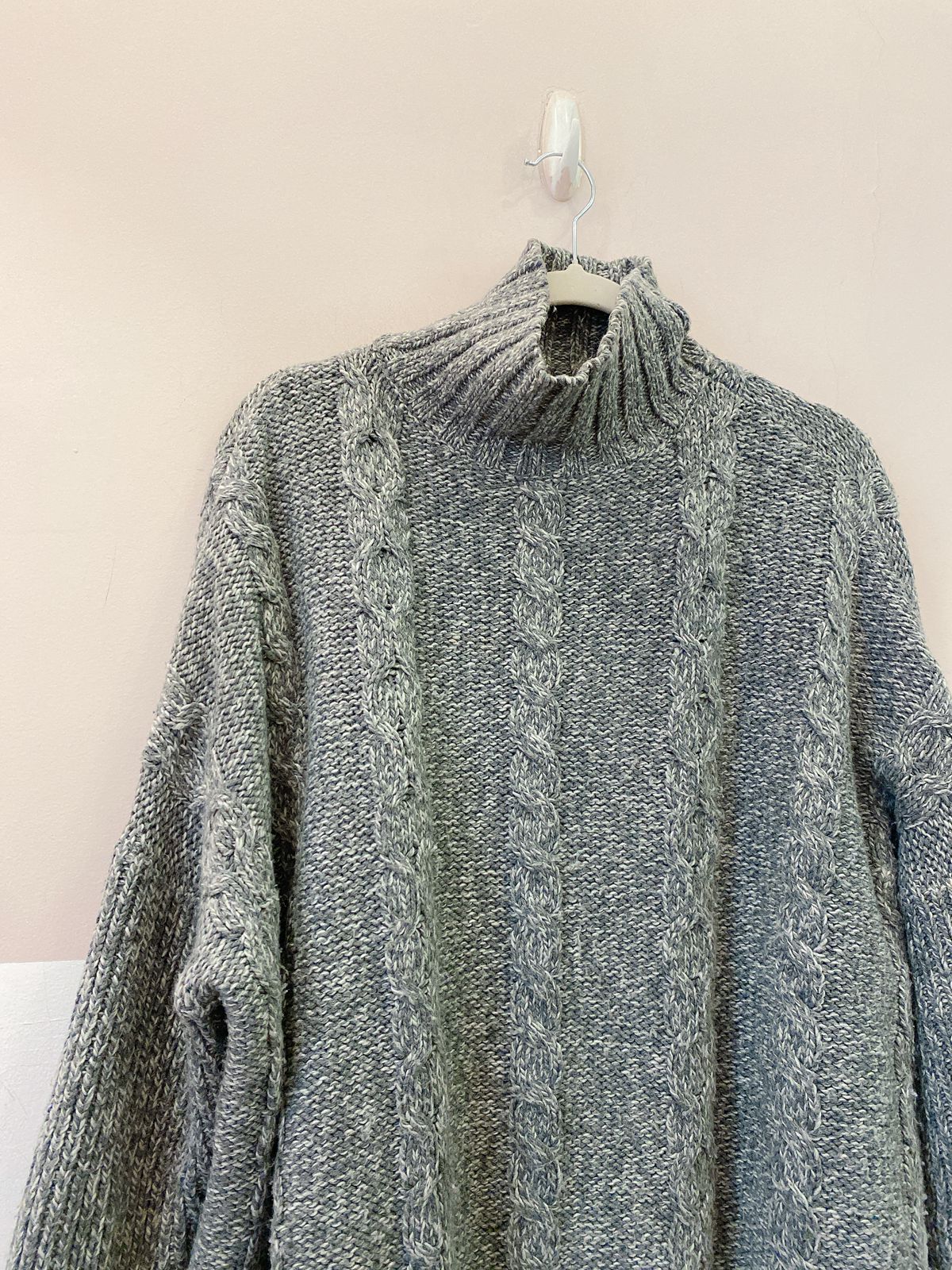 Tricot gola cinza Zara M