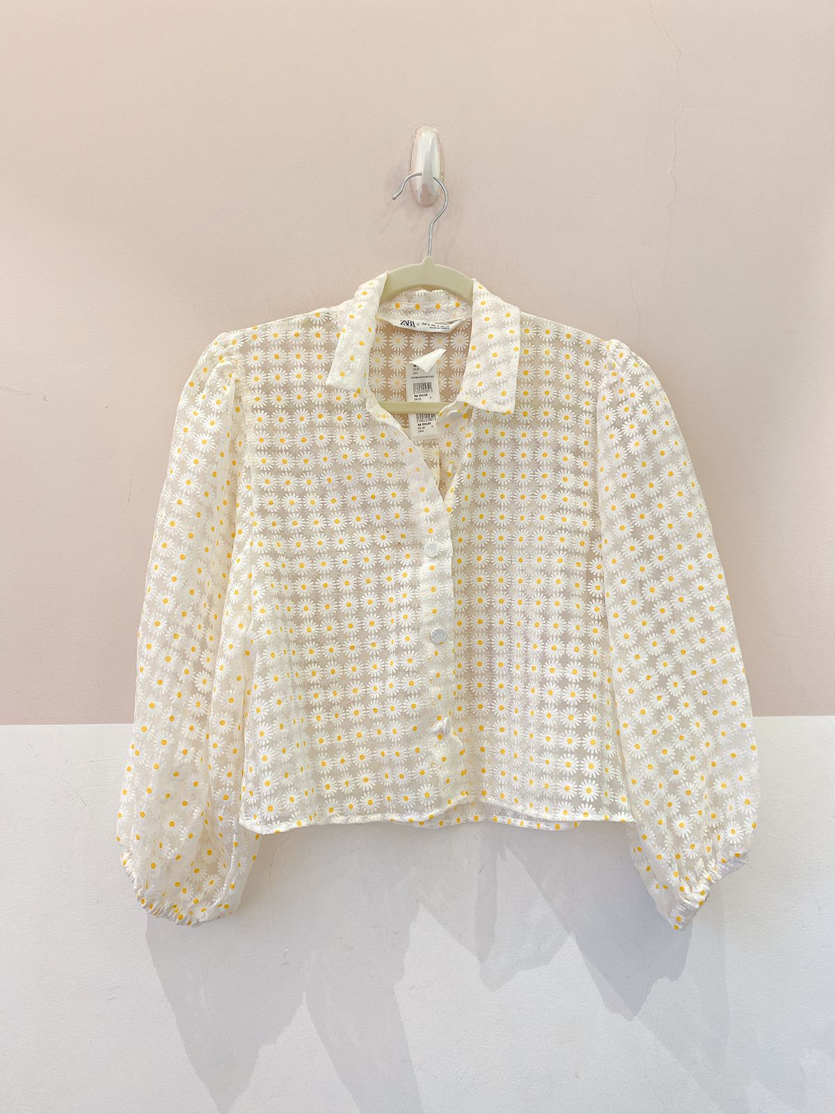 Camisa margaridas Zara P