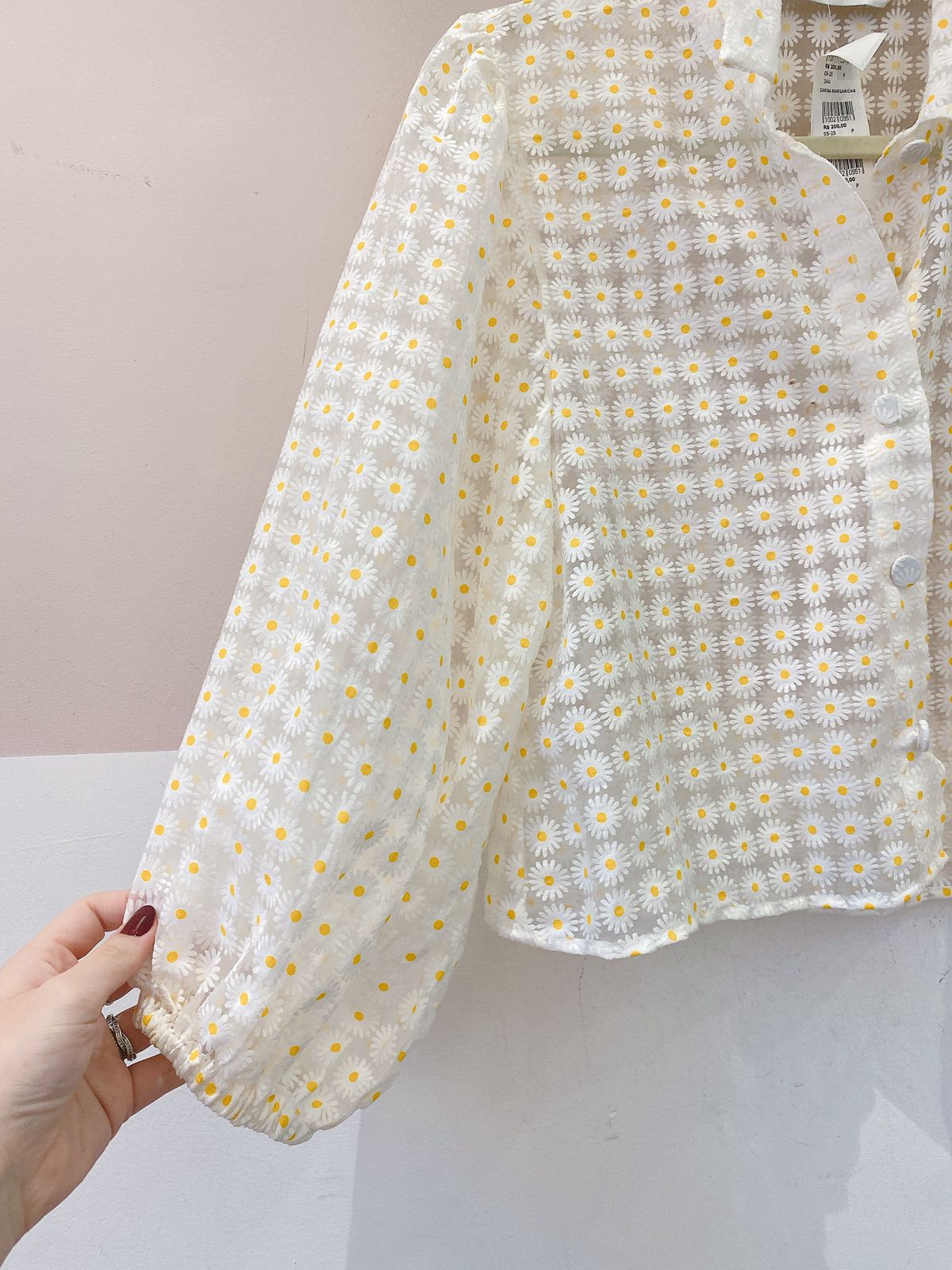 Camisa margaridas Zara P