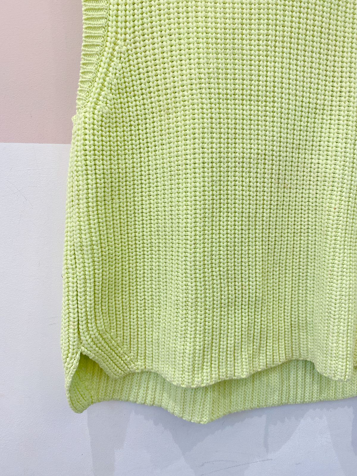 Colete tricot verde Zara M